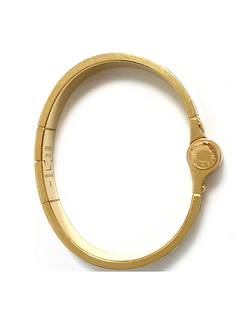 Bracelet Charnière HERMES Manufacture de Boucleries en émail