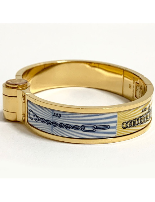 Bracelet Charnière HERMES Manufacture de Boucleries en émail