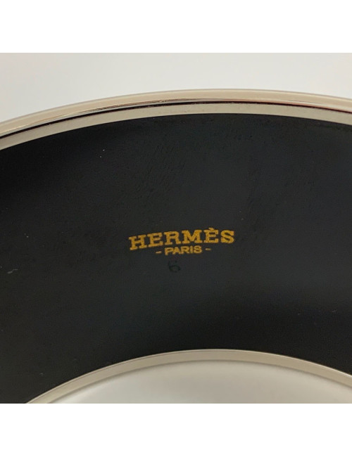 Bracelet émail HERMES Collier de Chien rouge