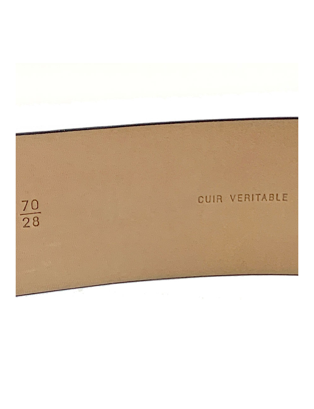 Ceinture CHANEL CC cuir marron