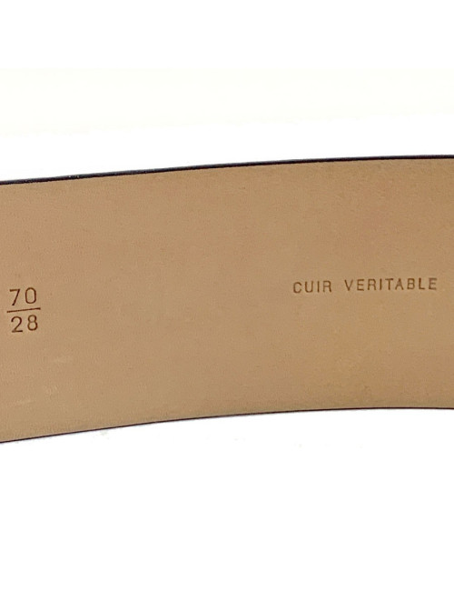 Ceinture CHANEL CC cuir noir T70