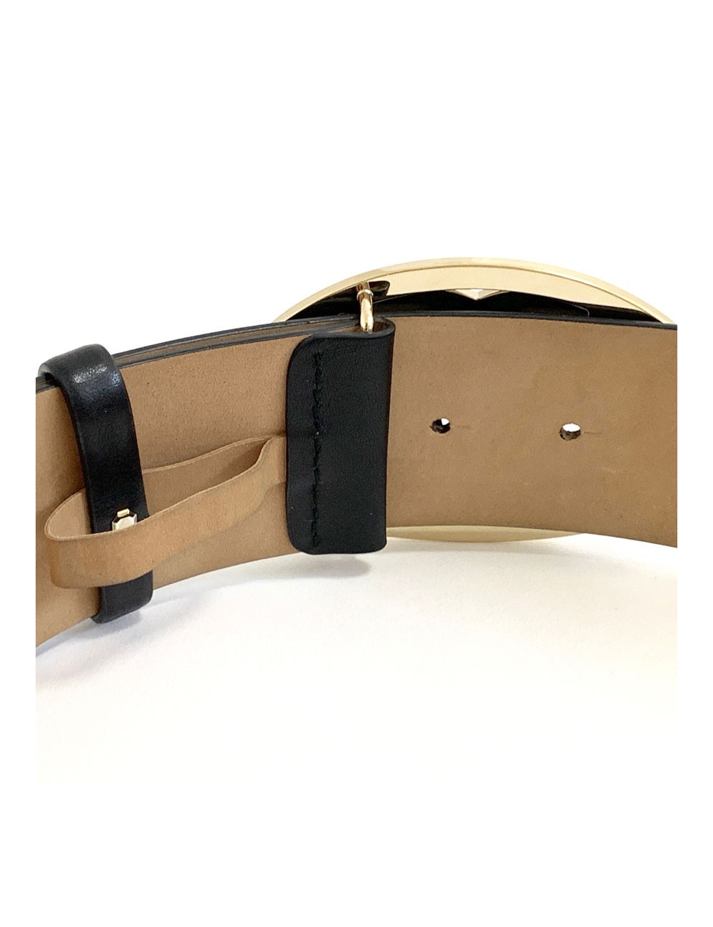 Ceinture CHANEL CC cuir marron