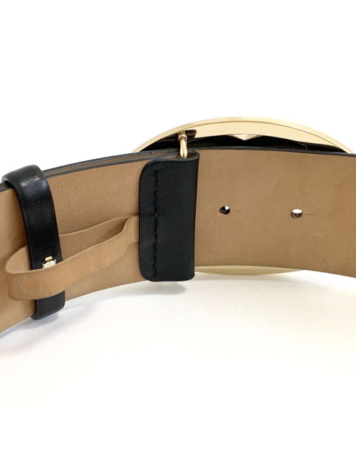 Ceinture CHANEL CC cuir marron