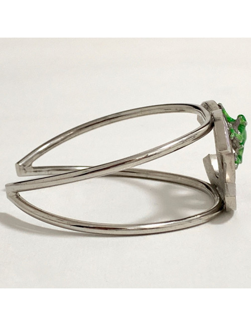 Bracelet CHANEL grenouille verte