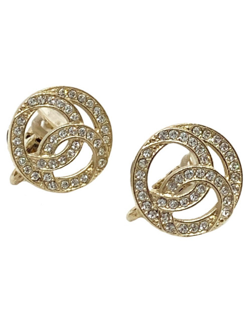 Clous CC strass CHANEL dorés