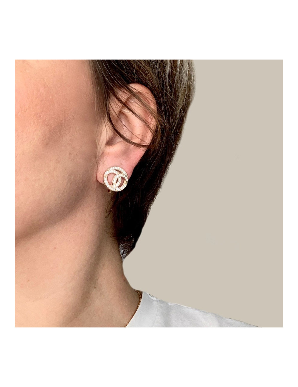 Clous CC strass CHANEL