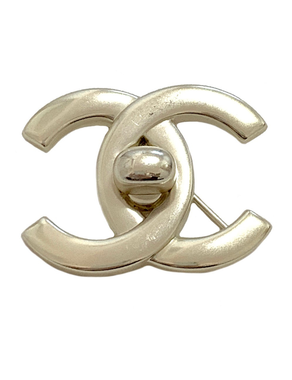Broche CC CHANEL argent
