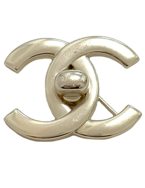 Broche CC CHANEL argent