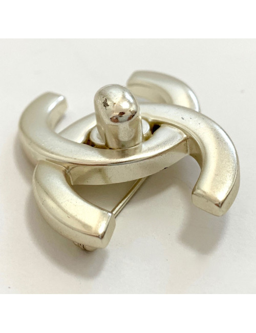 Broche CC CHANEL argent