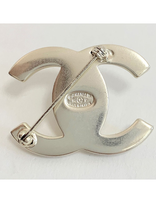 Broche CC CHANEL argent