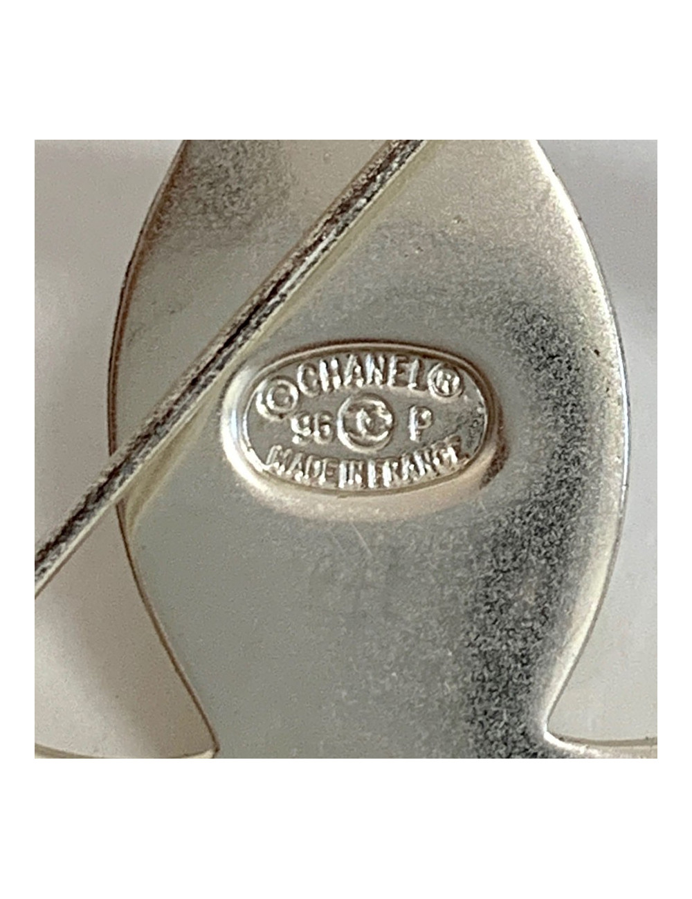 Broche CC CHANEL argent