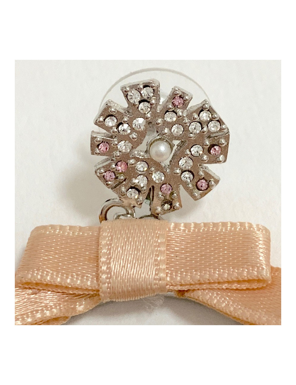 Clous pendants CC CHANEL roses