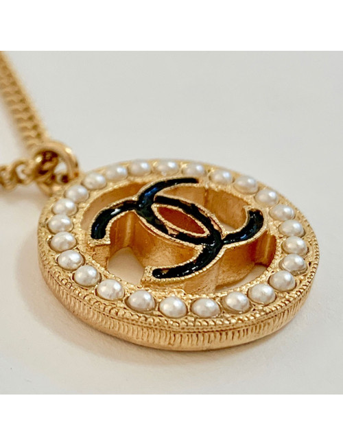 Collier CC doré CHANEL