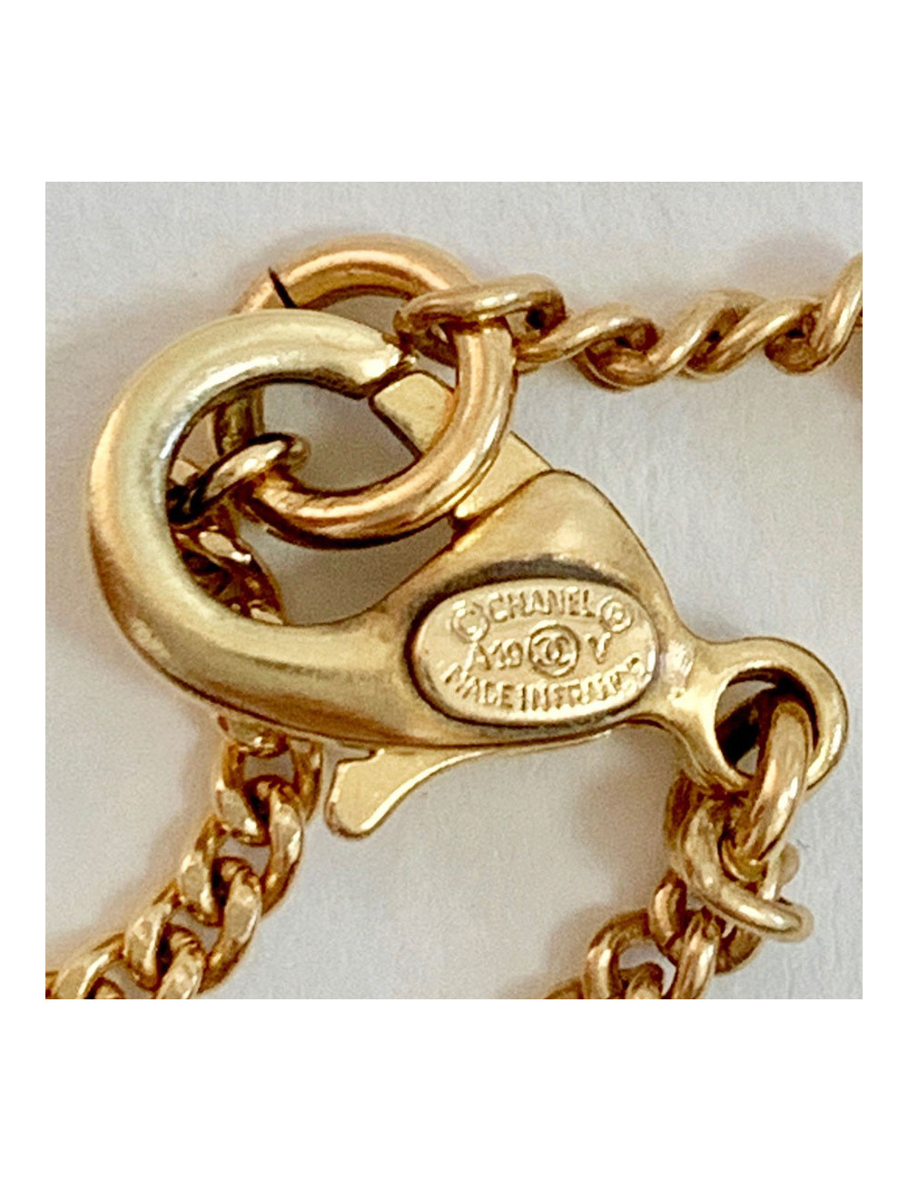 Collier CC doré CHANEL
