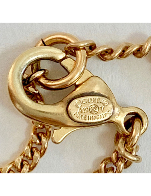 Collier CC doré CHANEL