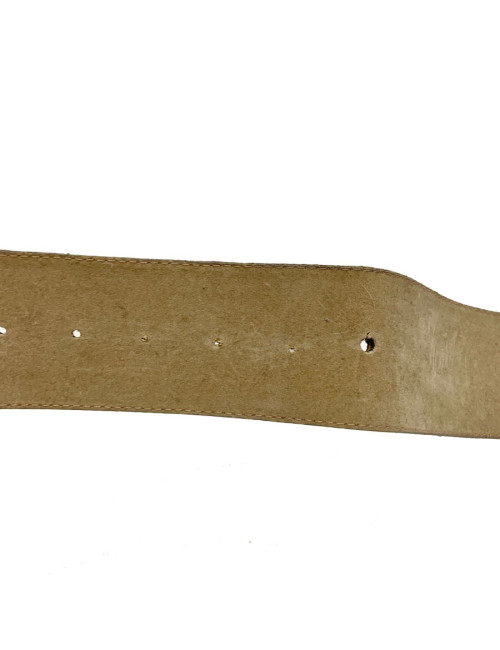 GUY LAROCHE Vintage belt in silver-colored leather