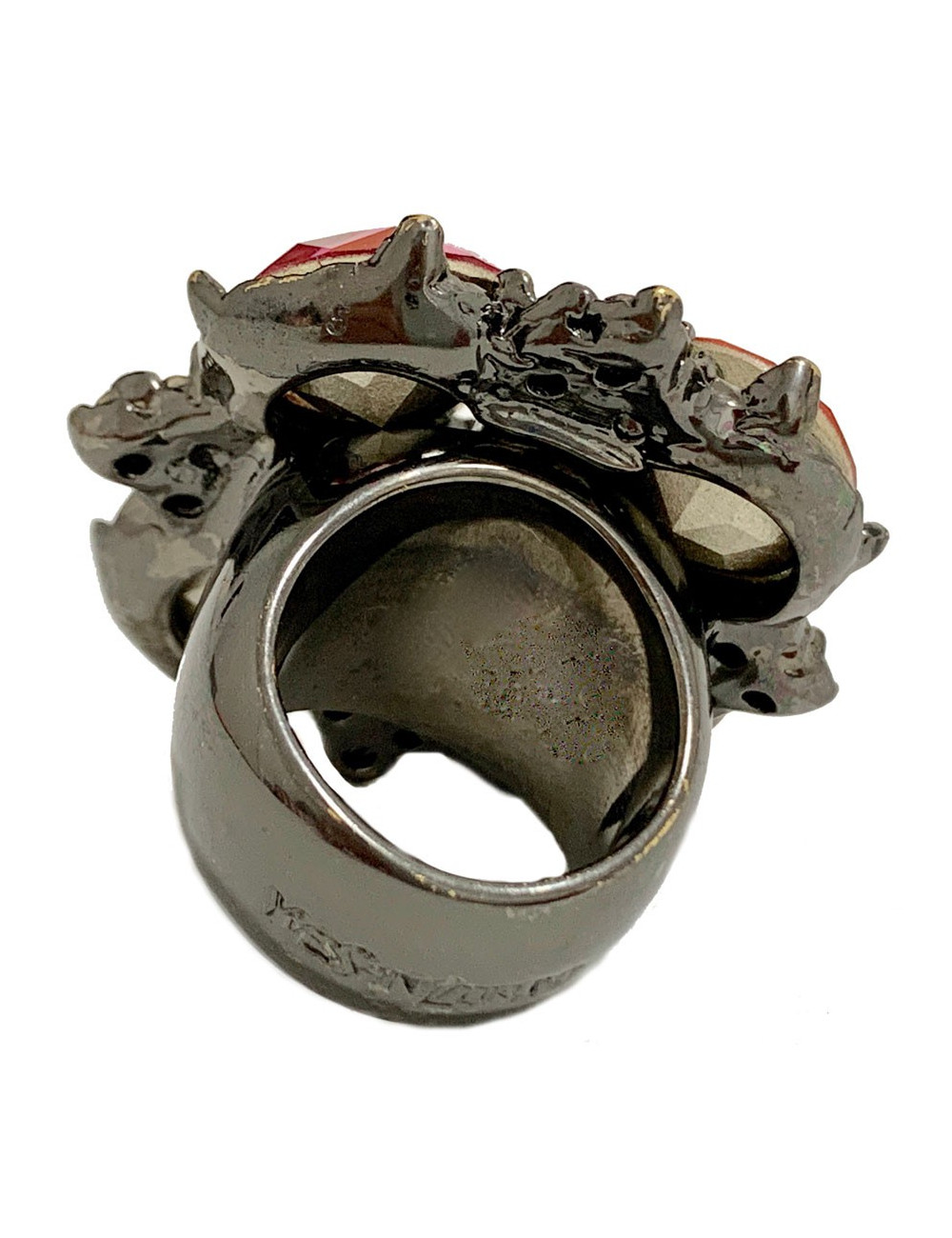 Bague YVES SAINT LAURENT strass multicolores T51