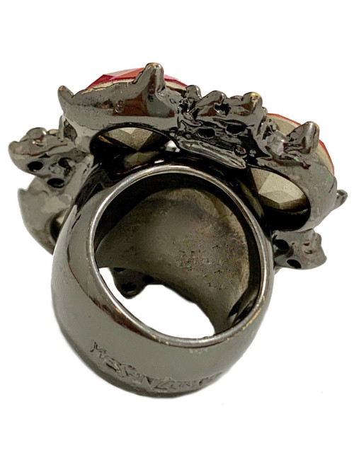 Bague YVES SAINT LAURENT strass multicolores T51