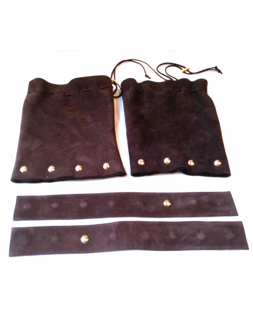 Bottes CESARE PACIOTTI à talons en veau velours marron 