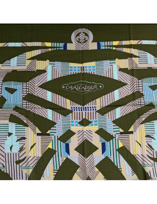 Châle HERMES "Cavalcadour morning"