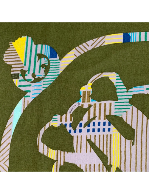 Châle HERMES "Cavalcadour morning"