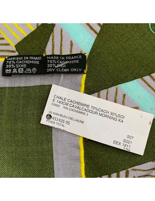 Châle HERMES "Cavalcadour morning"