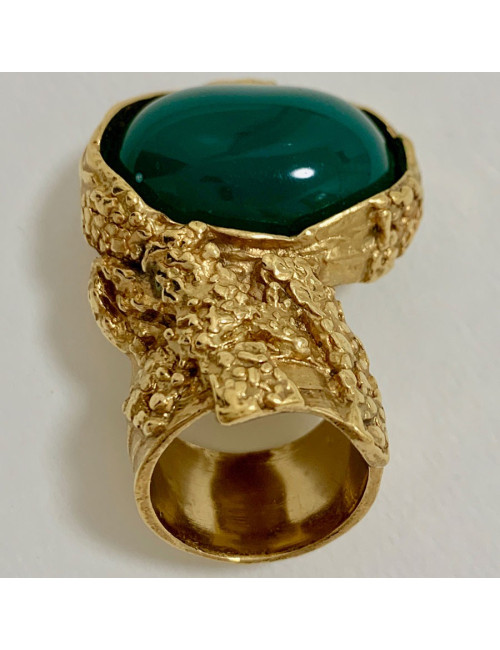 Bague vert sapin YSL SAINT LAURENT par Stefano Pilati