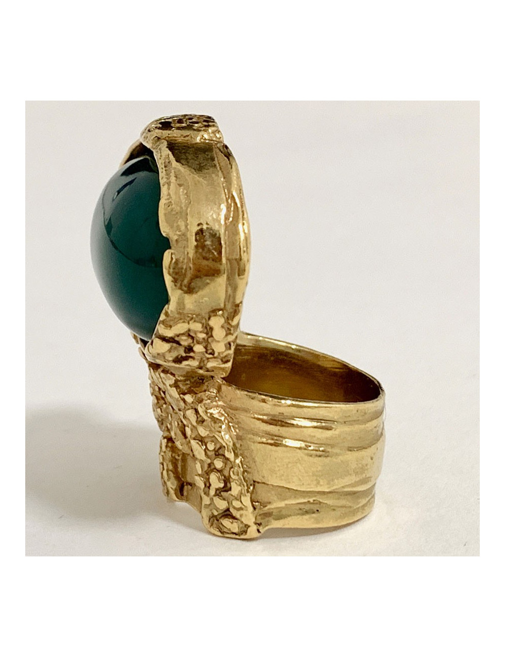 Bague Arty YVES SAINT LAURENT verte T52 par Stefano Pilati