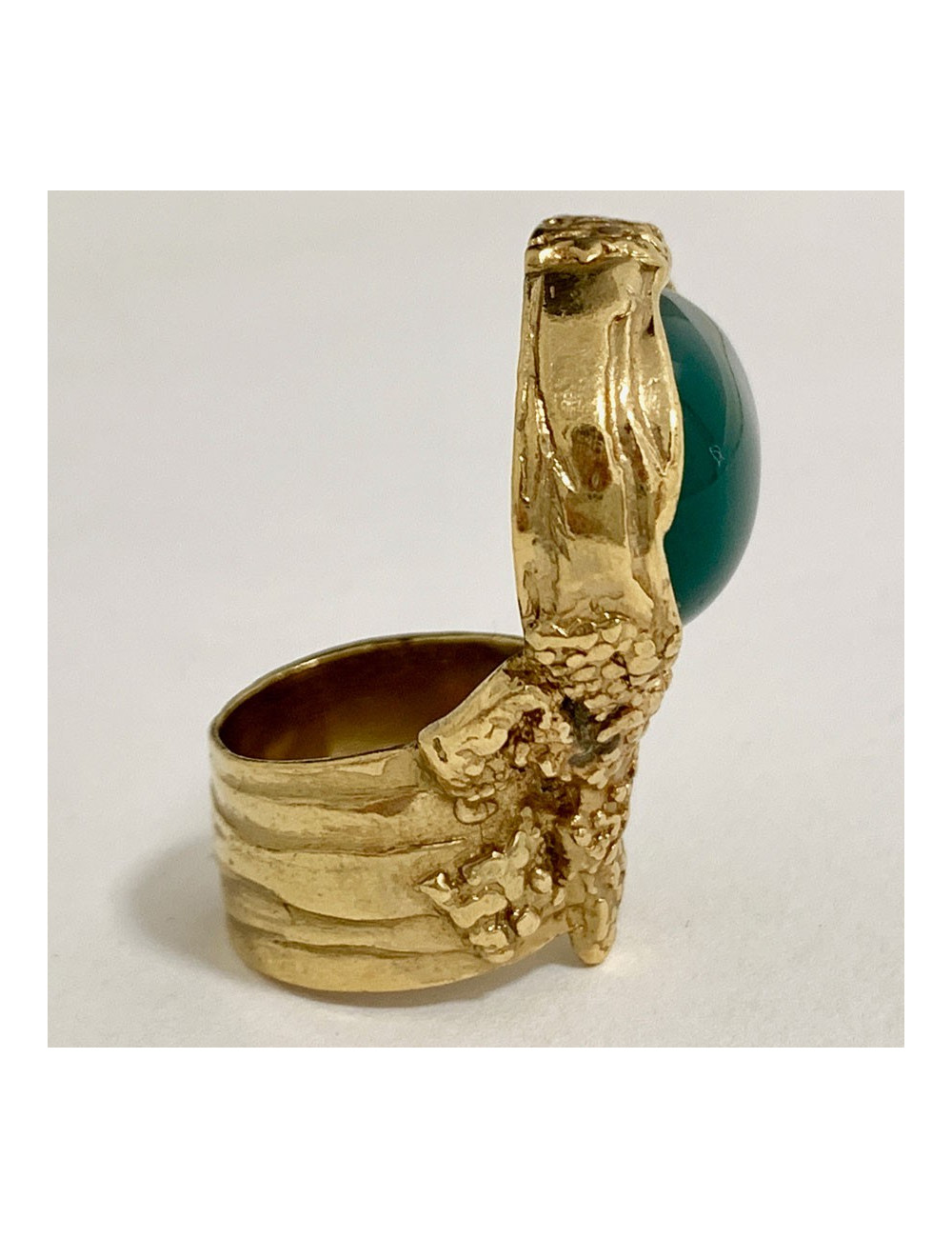 Bague vert sapin YSL SAINT LAURENT par Stefano Pilati
