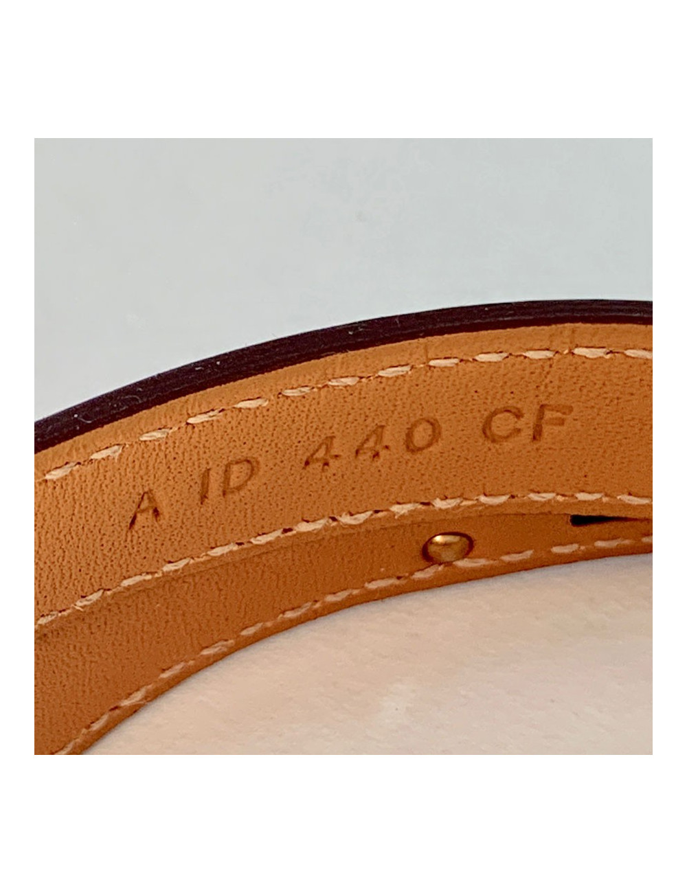 Bracelet HERMES Kelly en alligator rose