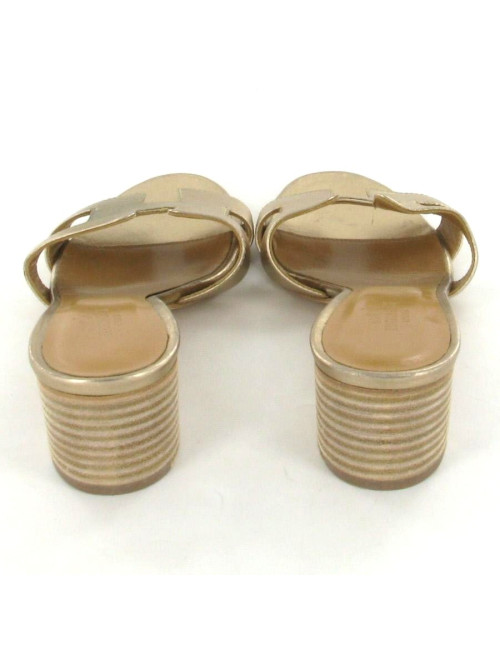 Sandales HERMES Oasis gold T 35