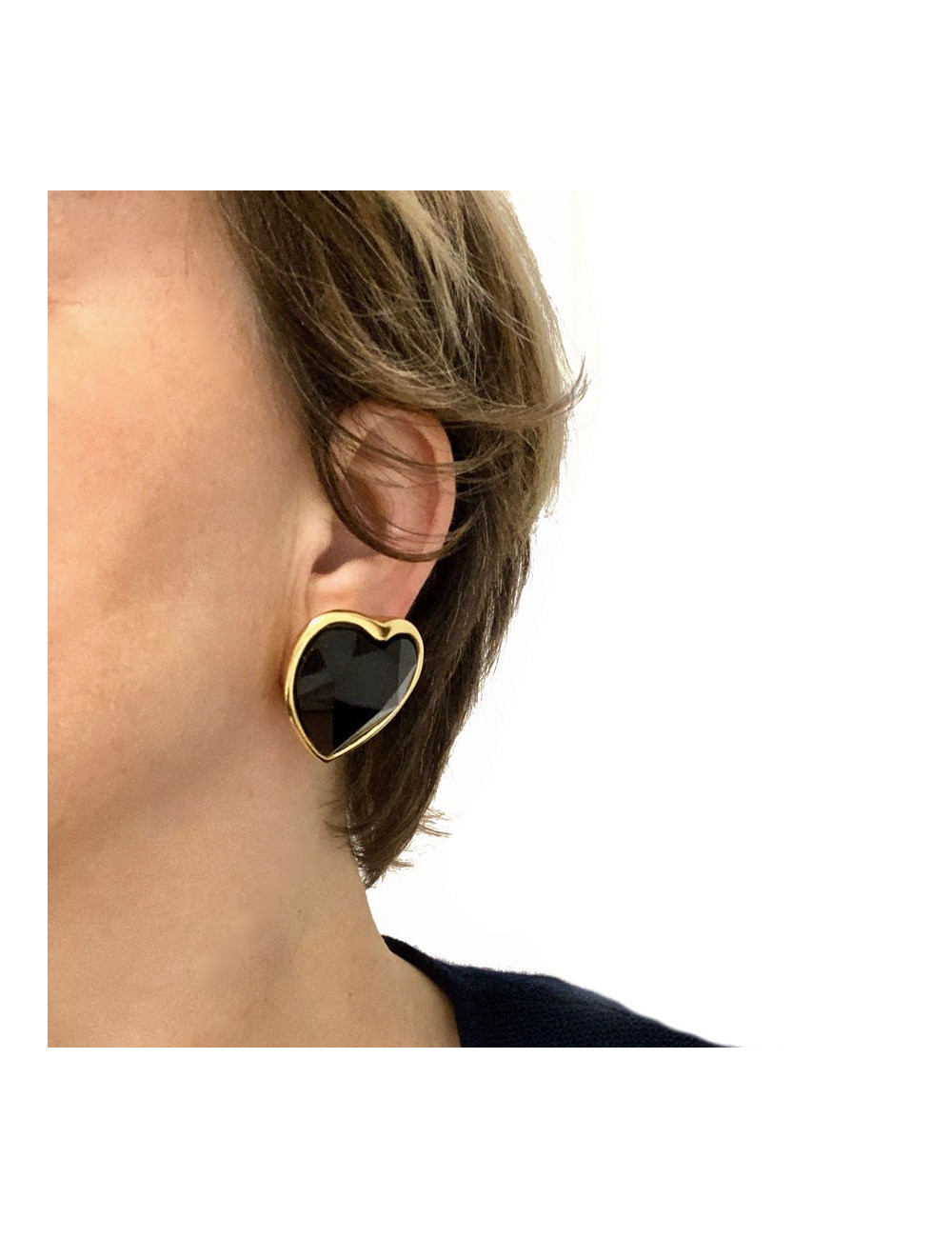 Boucles d'oreille clips YSL SAINT LAURENT