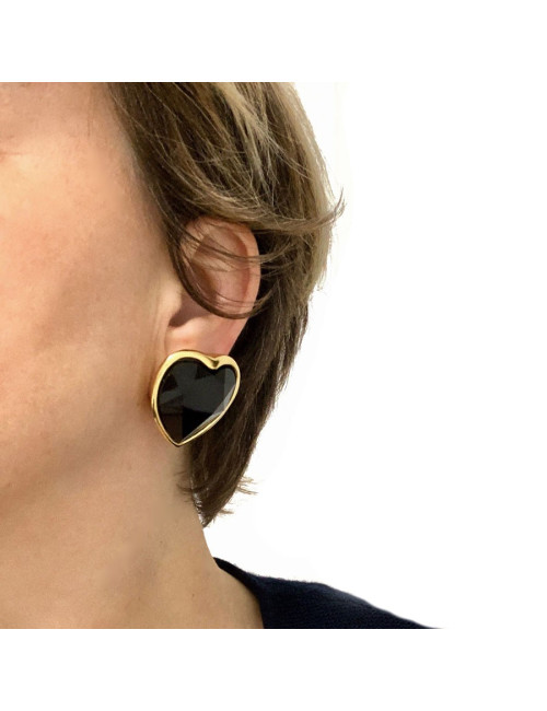 Boucles d'oreille clips YSL SAINT LAURENT