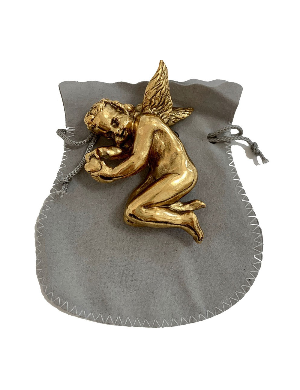 Broche Ange doré