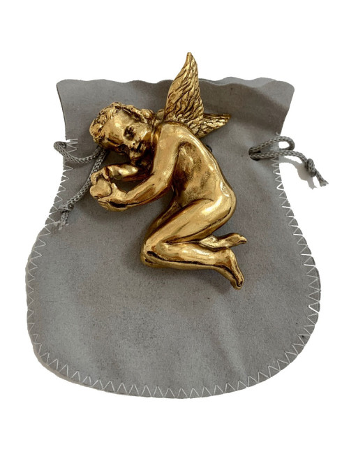Broche Ange doré