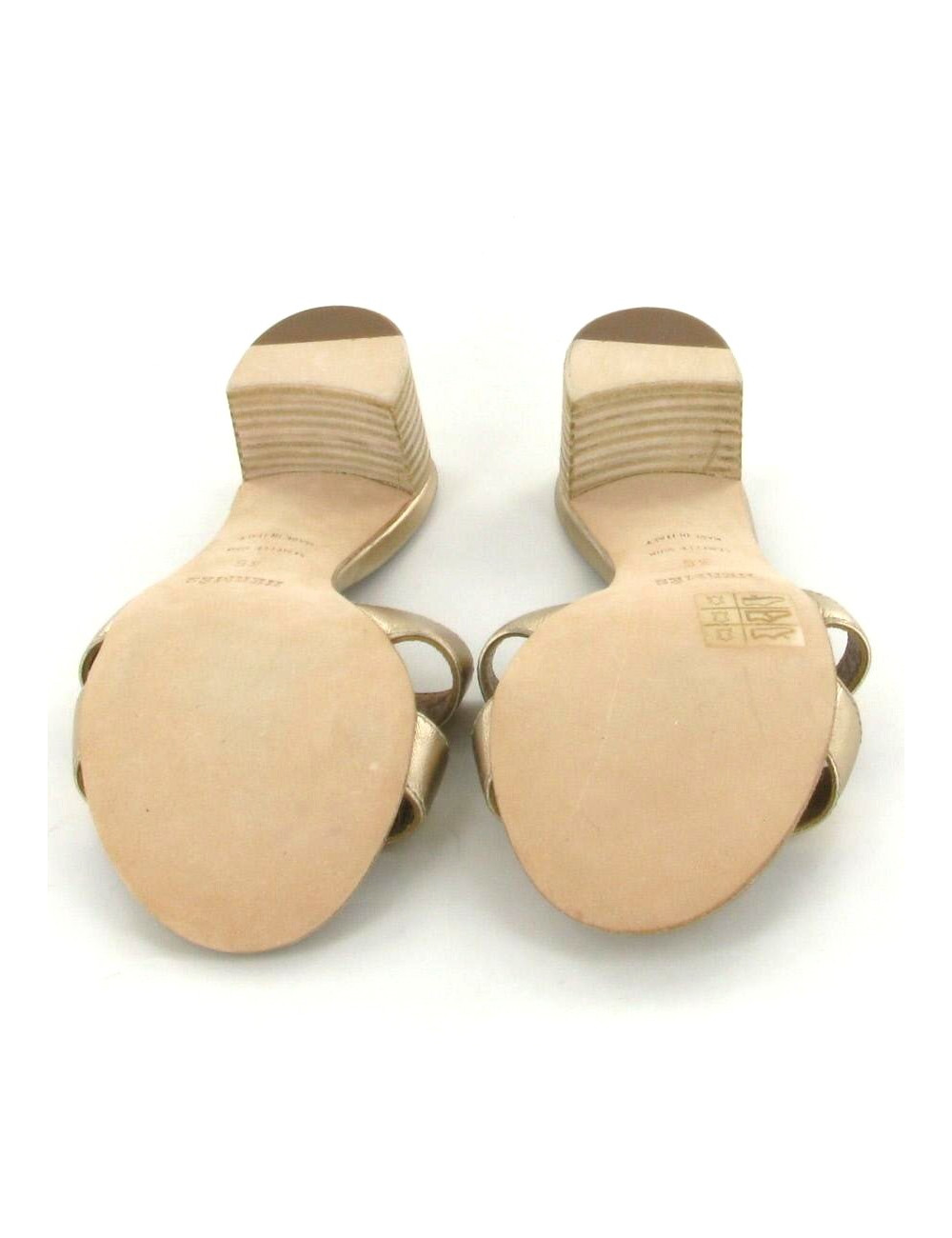 Sandales HERMES Oasis gold T 35