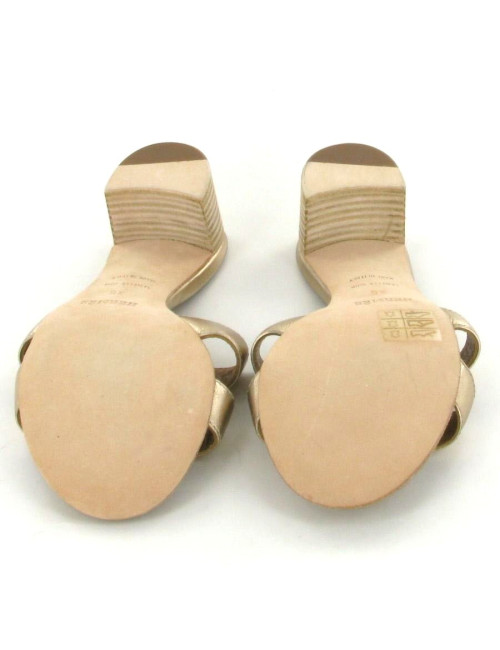 Sandales HERMES Oasis gold T 35