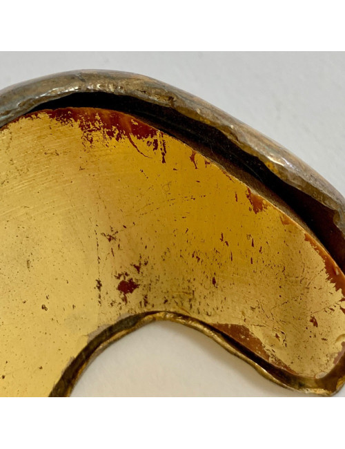 YVES SAINT LAURENT tortoise shell and metal cuff