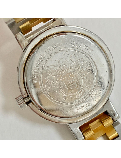Montre Clipper HERMES femme acier plaqué or