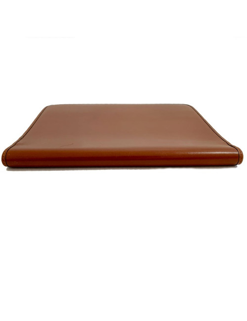 CHRISTIAN DIOR Vintage Brown Leather Directory Cover - Occasion