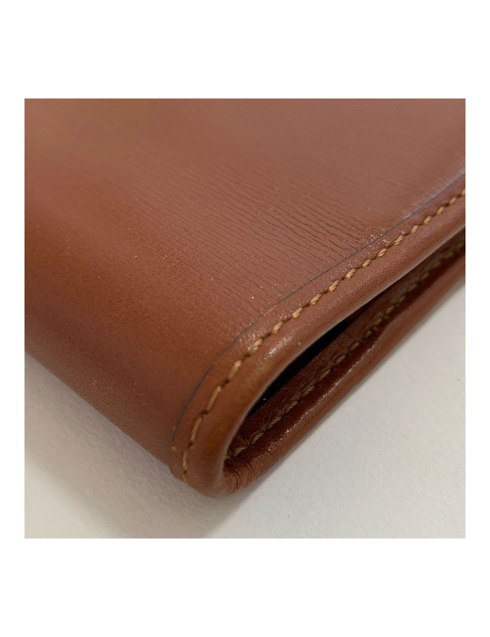 Couverture de répertoire CHRISTIAN DIOR cuir marron Vintage