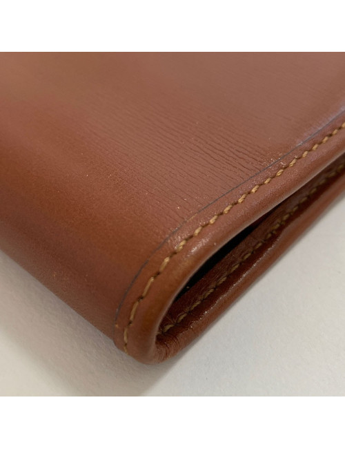 Couverture de répertoire CHRISTIAN DIOR cuir marron Vintage