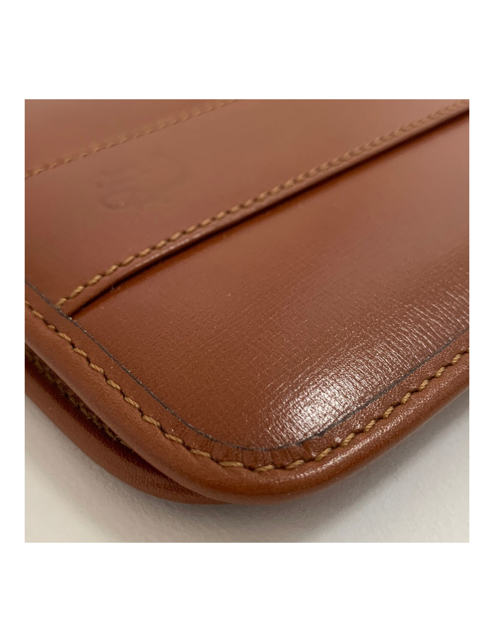 Couverture de répertoire CHRISTIAN DIOR cuir marron Vintage