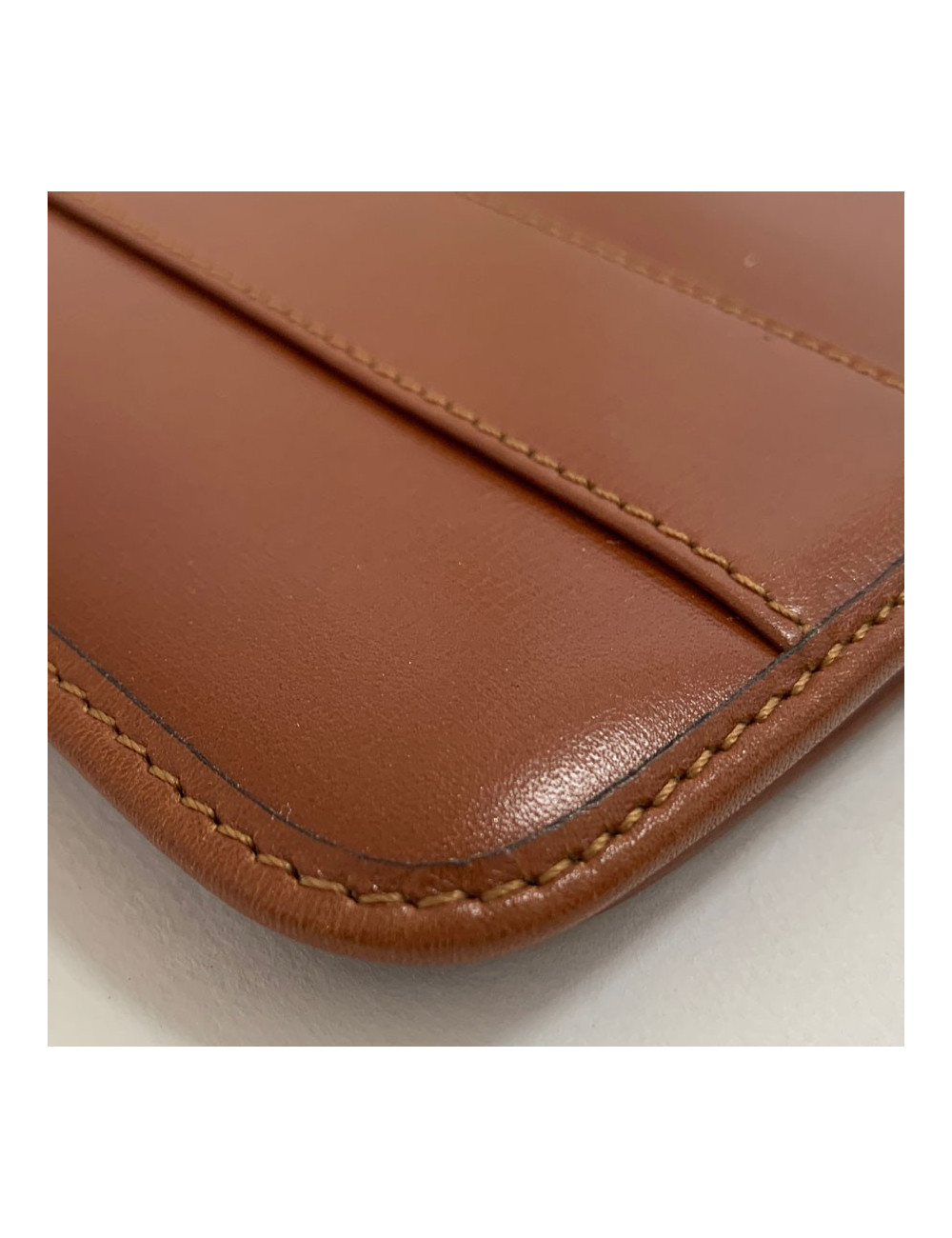 CHRISTIAN DIOR Vintage Brown Leather Directory Cover - Occasion