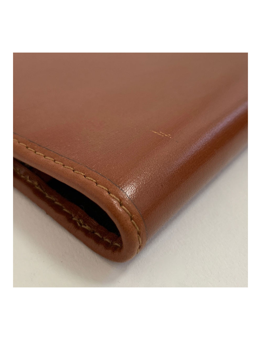 Couverture de répertoire CHRISTIAN DIOR cuir marron Vintage