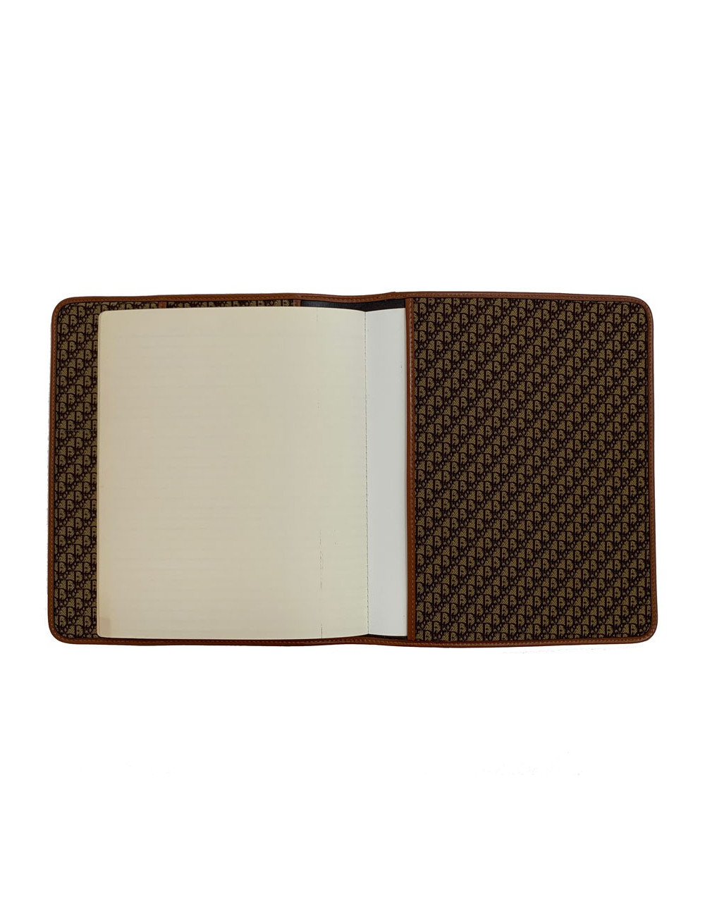 Couverture de répertoire CHRISTIAN DIOR cuir marron Vintage