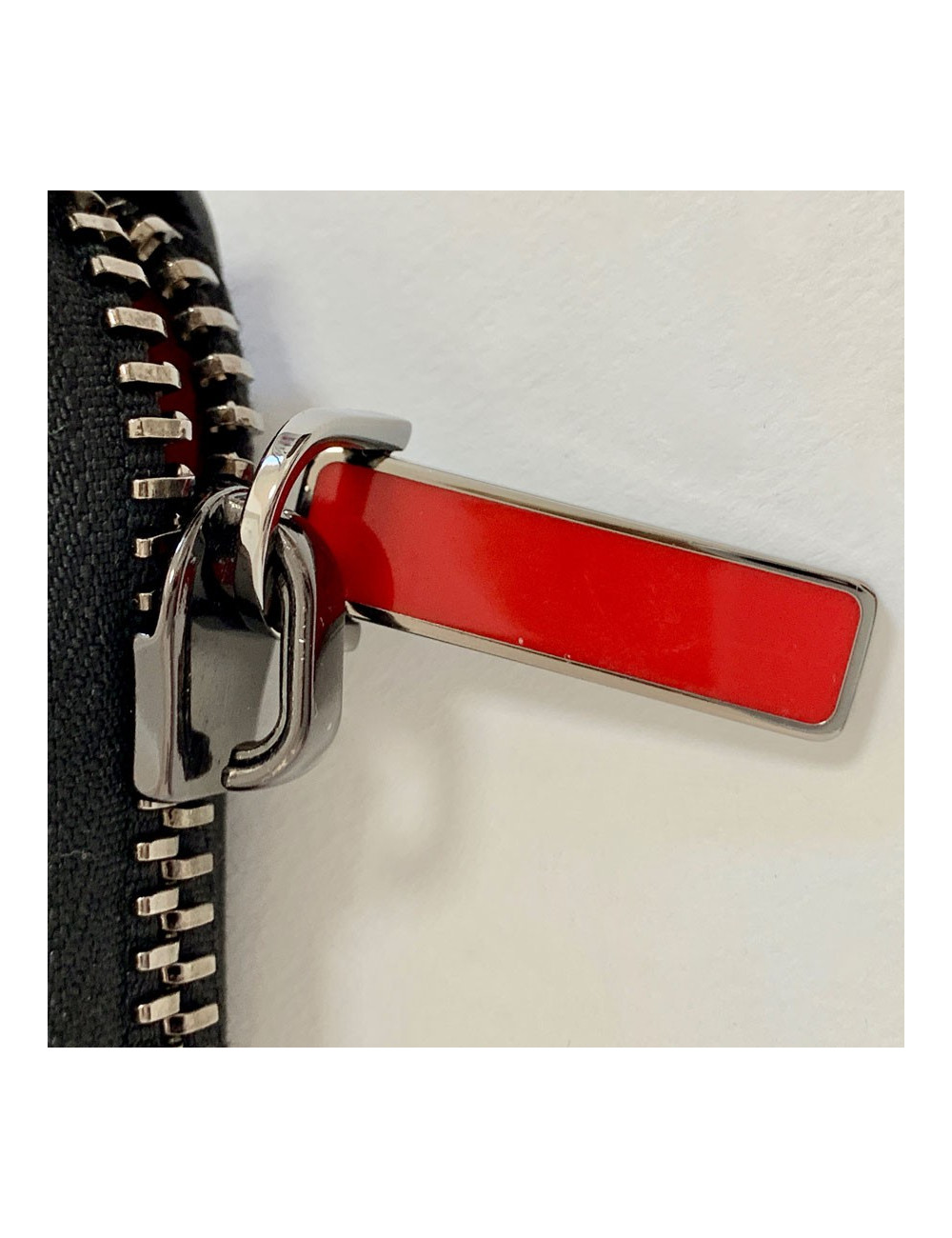 Portefeuille LOUBOUTIN Panettone cuir clouté noir