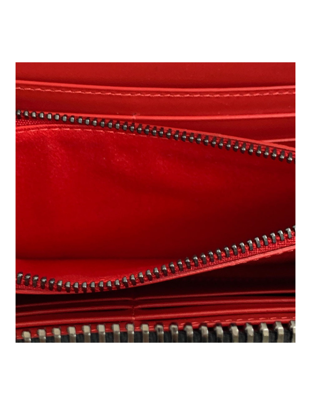 Portefeuille LOUBOUTIN Panettone cuir clouté noir