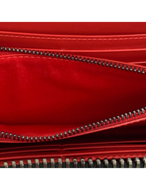 Portefeuille LOUBOUTIN Panettone cuir clouté noir