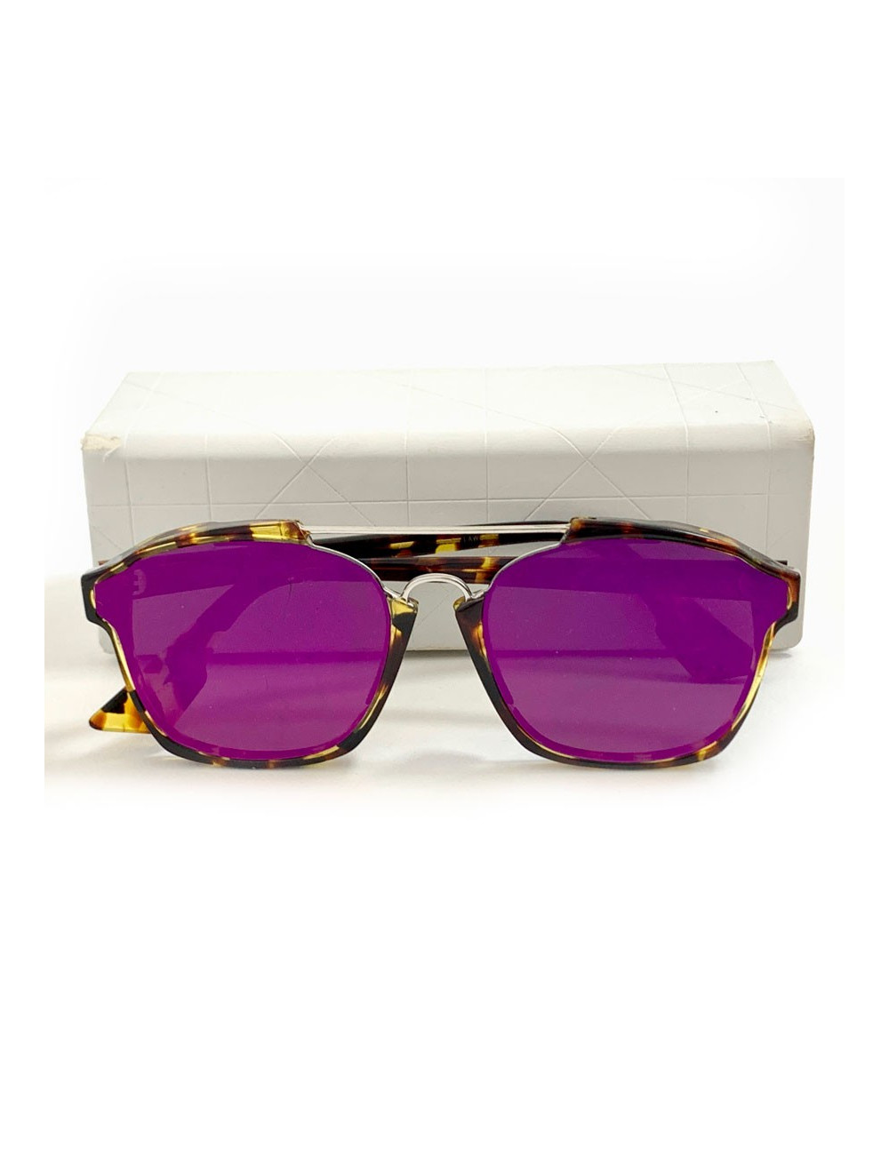 Lunettes de soleil DIOR modèle Abstract écaille verres violets